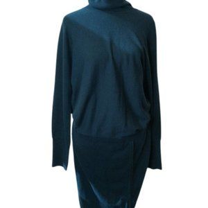 Etcetera Navy Blue Turtleneck Maxi Dress l XL
